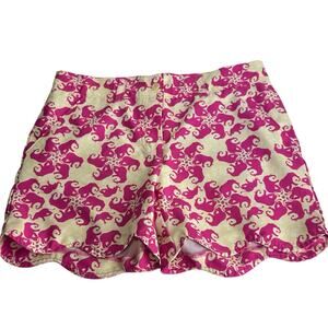 Turtles & Tees Elephant Preppy Coastal Vacation Resort Wear Shorts Size XL